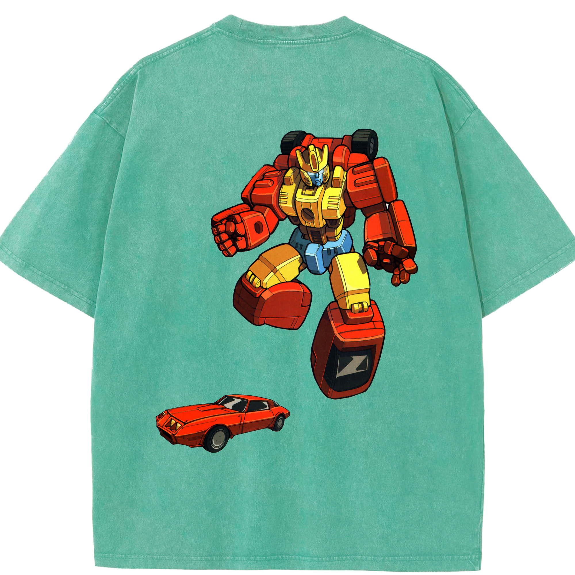 （画像用）  綿100% ヴィンテージ風 半袖Tシャツ（背面プリント）